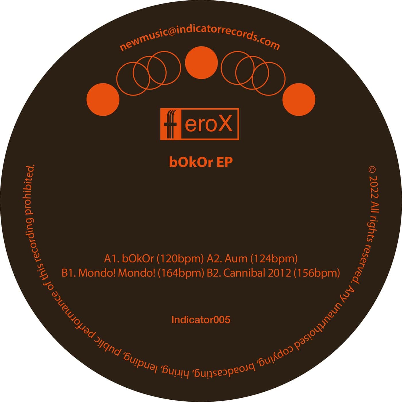 image cover: feroX - bOkOr EP / INDICATOR005