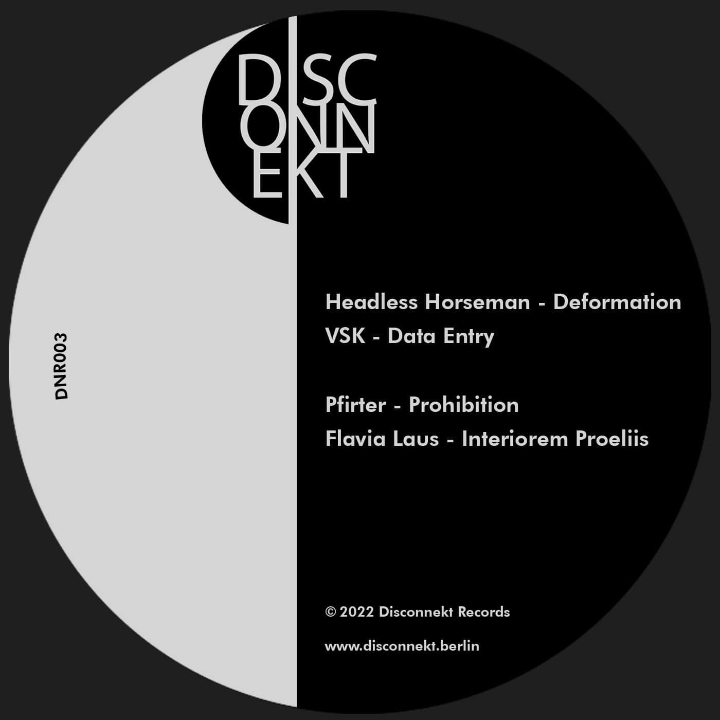 image cover: Headless Horseman, VSK, Pfirter, Flavia Laus - Various Artists 003 / DNR003