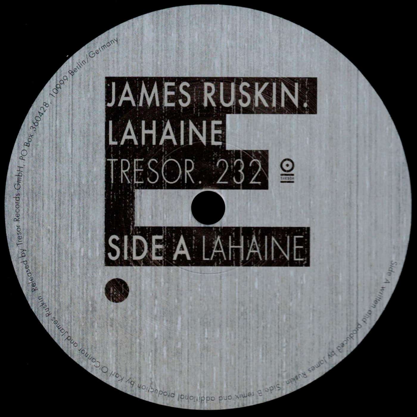 image cover: James Ruskin - Lahaine / TRESOR232