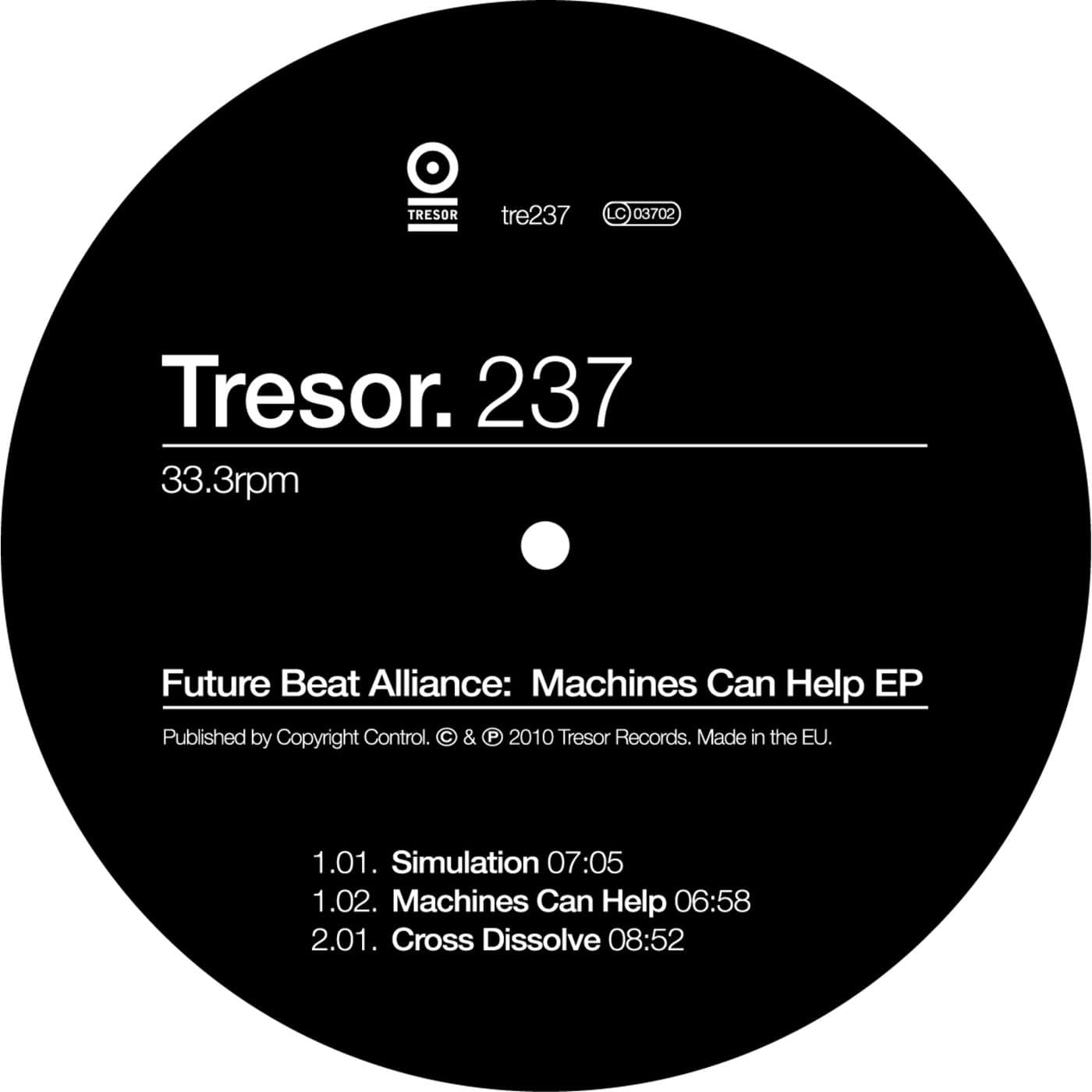 image cover: Future Beat Alliance - Machines Can Help EP / TRESOR237
