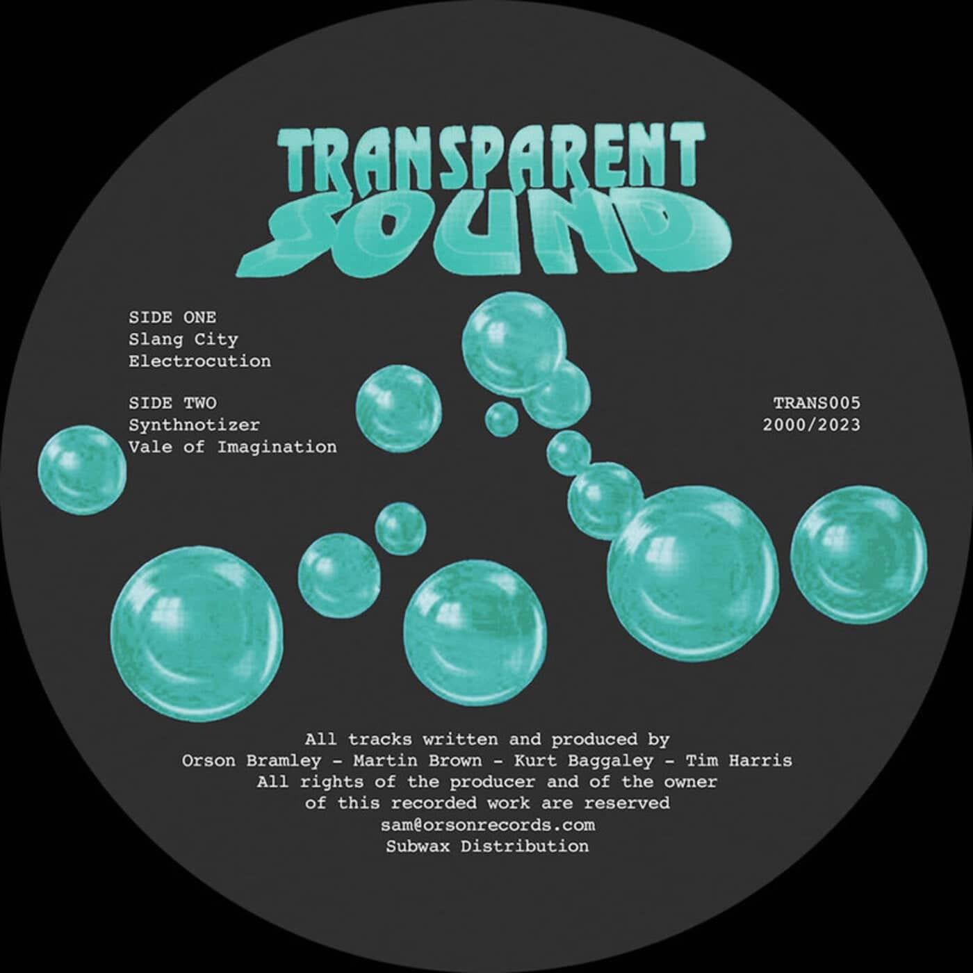 image cover: Transparent Sound - Slang City / TRANS005