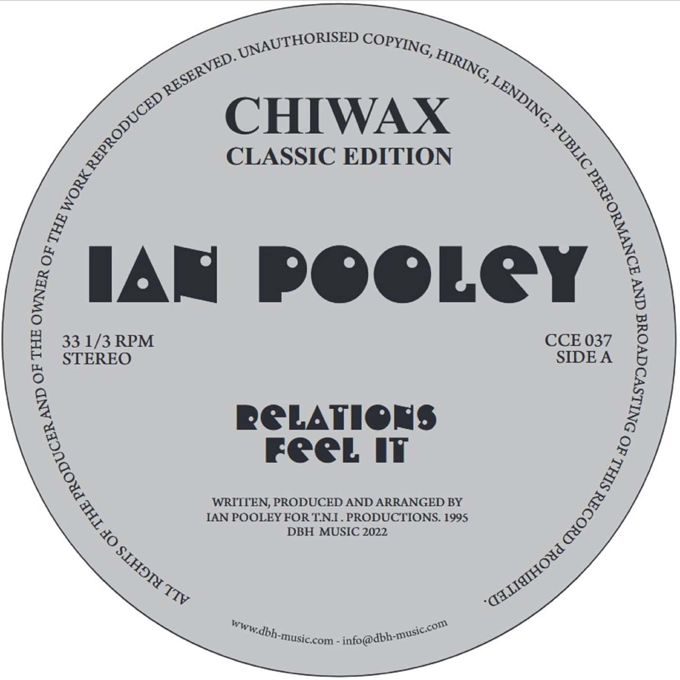 image cover: Ian Pooley - Relations / CCE037