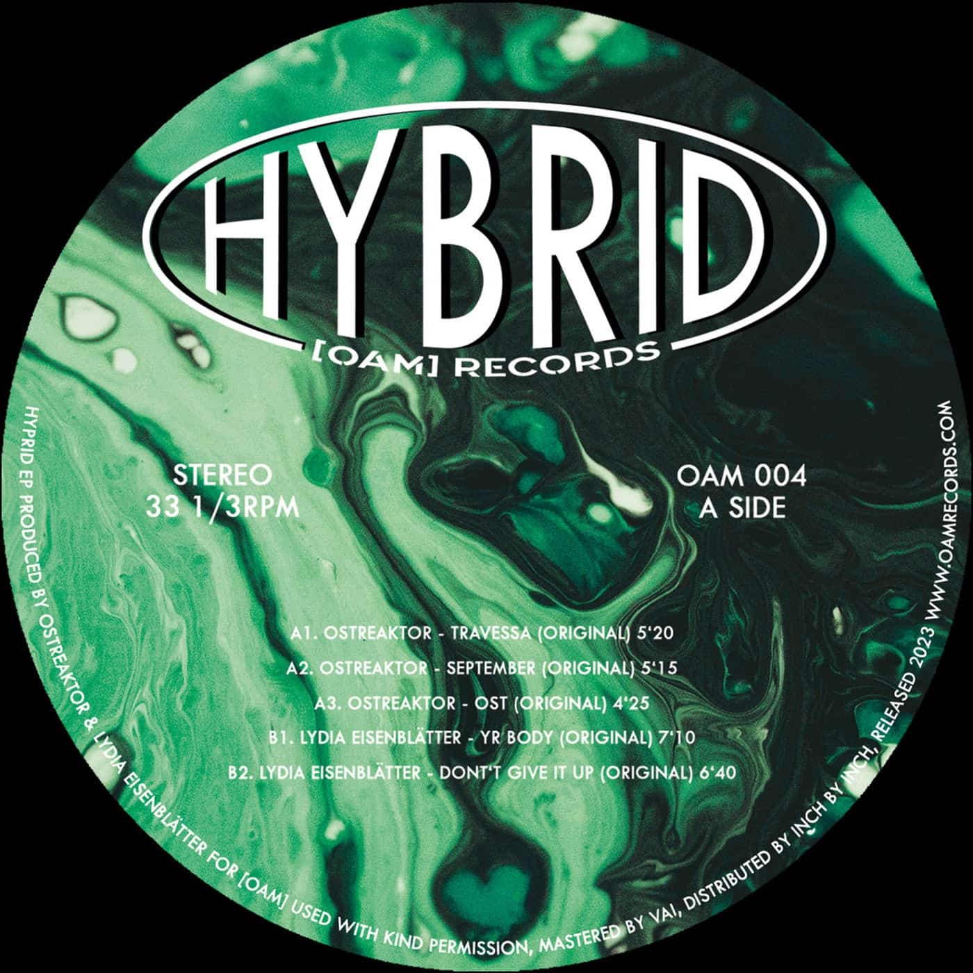 image cover: Ostreaktor, Lydia Eisenblatter - Hyprid One EP / OAM004