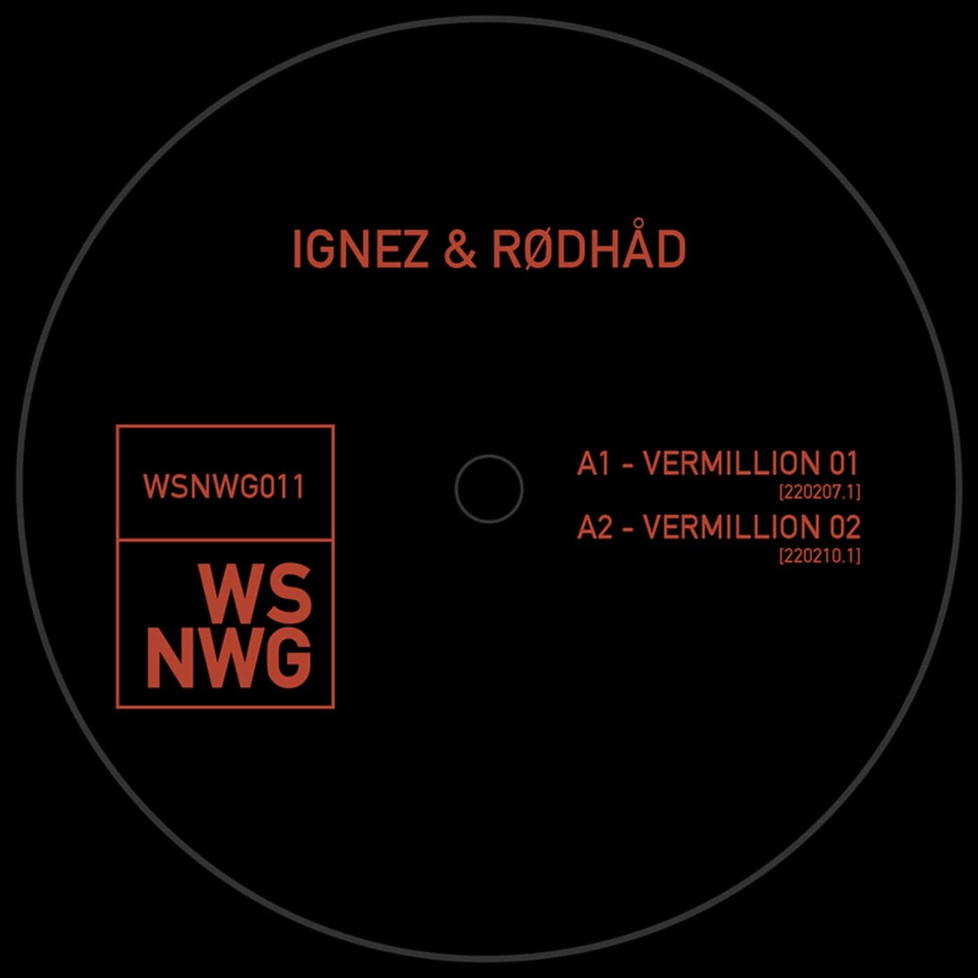 image cover: Rødhåd, Ignez - VERMILLION / WSNWG011