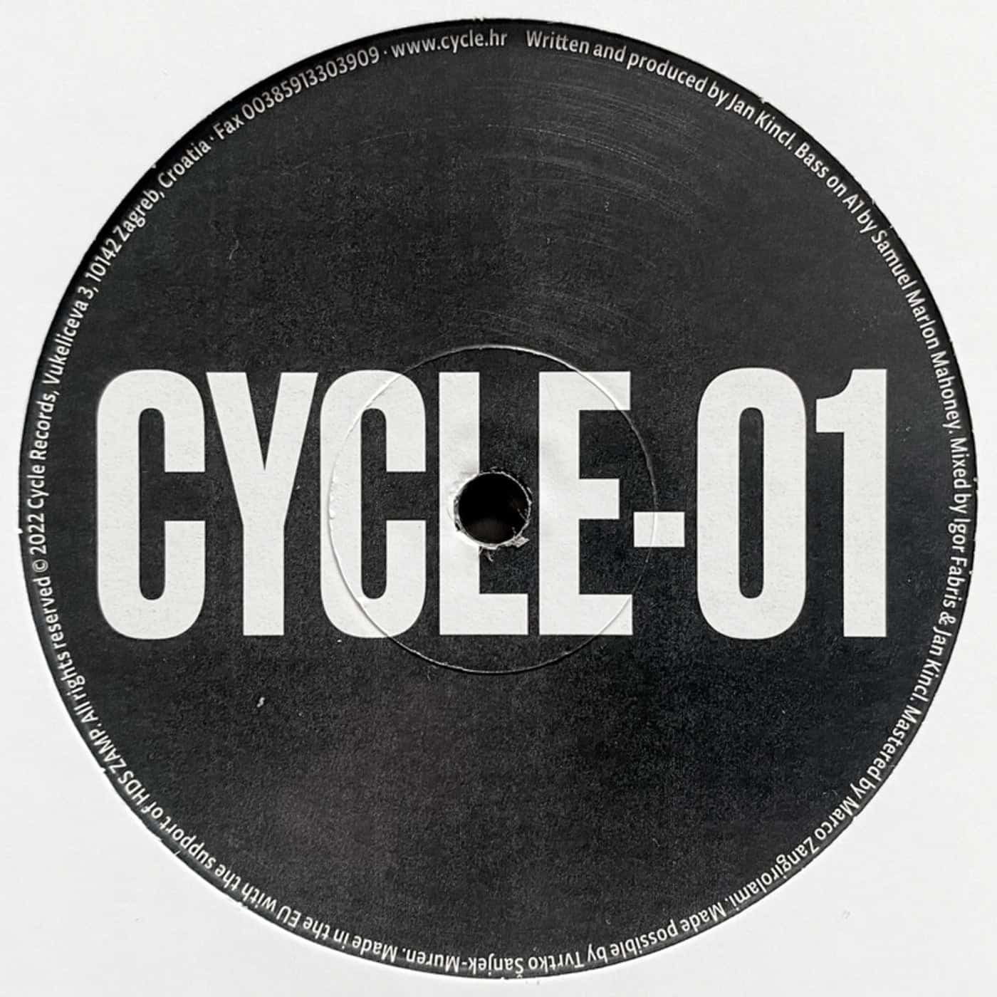 image cover: Jan Kincl - For a Minute EP / CYCLE01