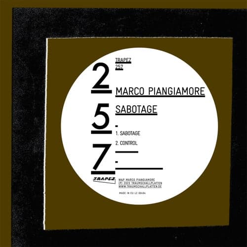image cover: Marco Piangiamore - Sabotage / TRAPEZ257