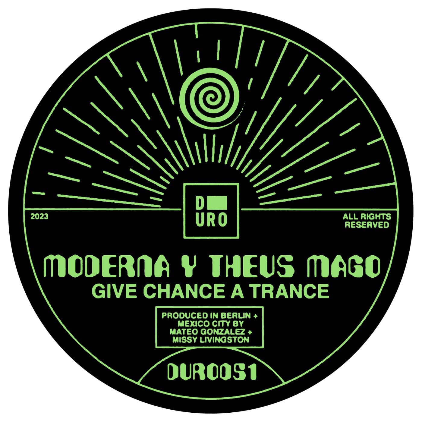 image cover: Theus Mago, Moderna - Give Chance A Trance / DURO051