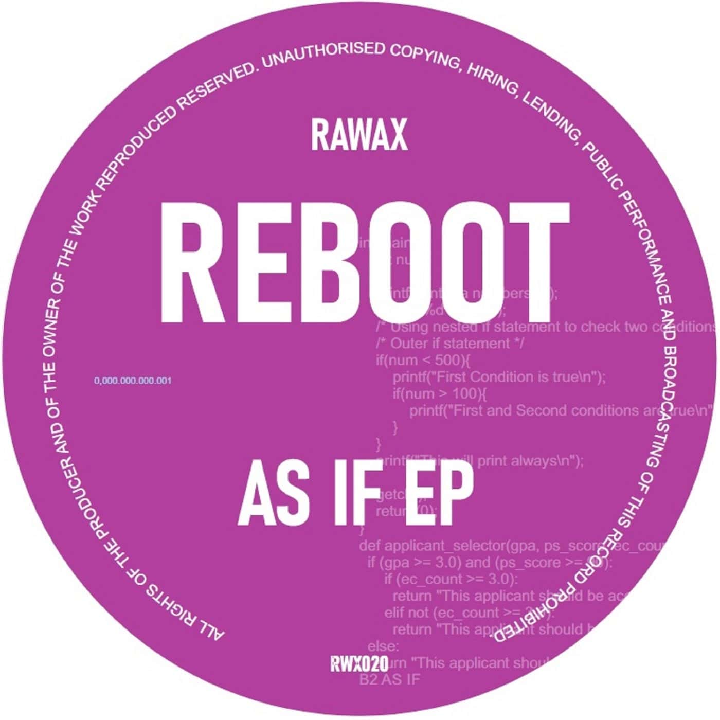 image cover: As If EP by Reboot on Rawax