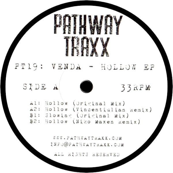 image cover: Venda - Hollow EP on Pathway Traxx