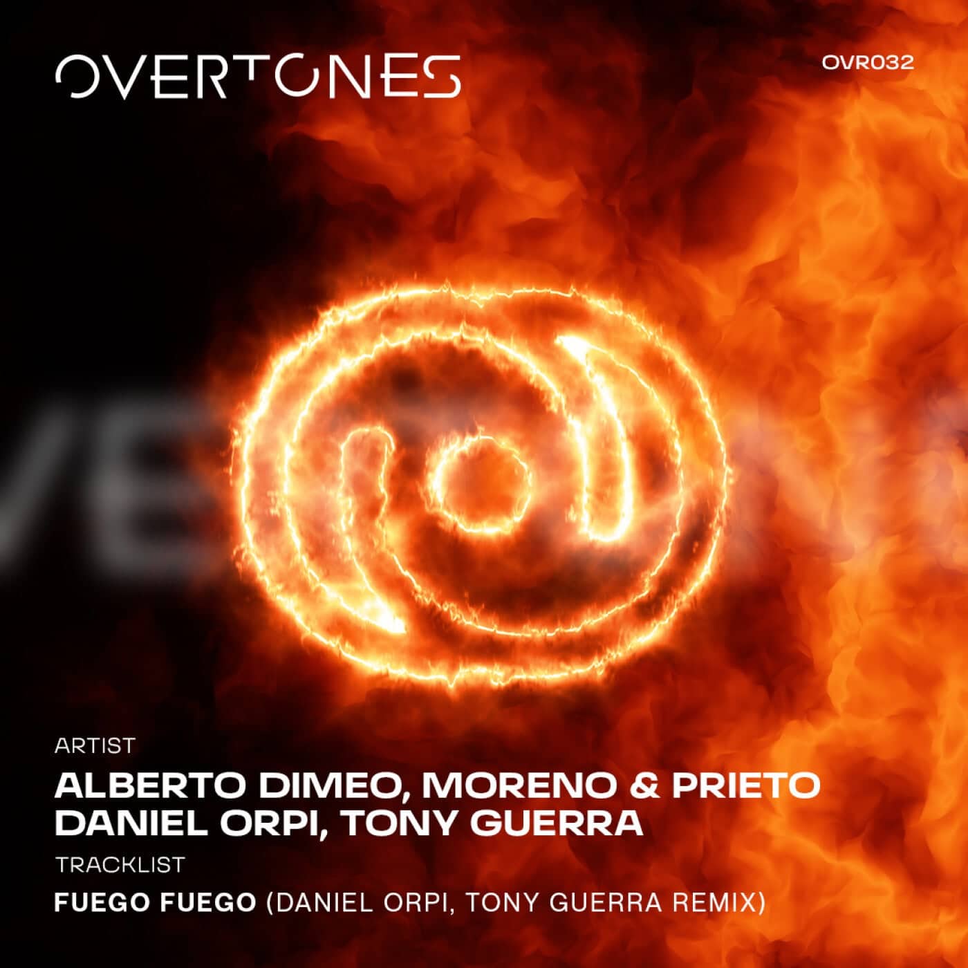 image cover: Alberto Dimeo, Moreno & Prieto - Fuego Fuego on Overtones Records