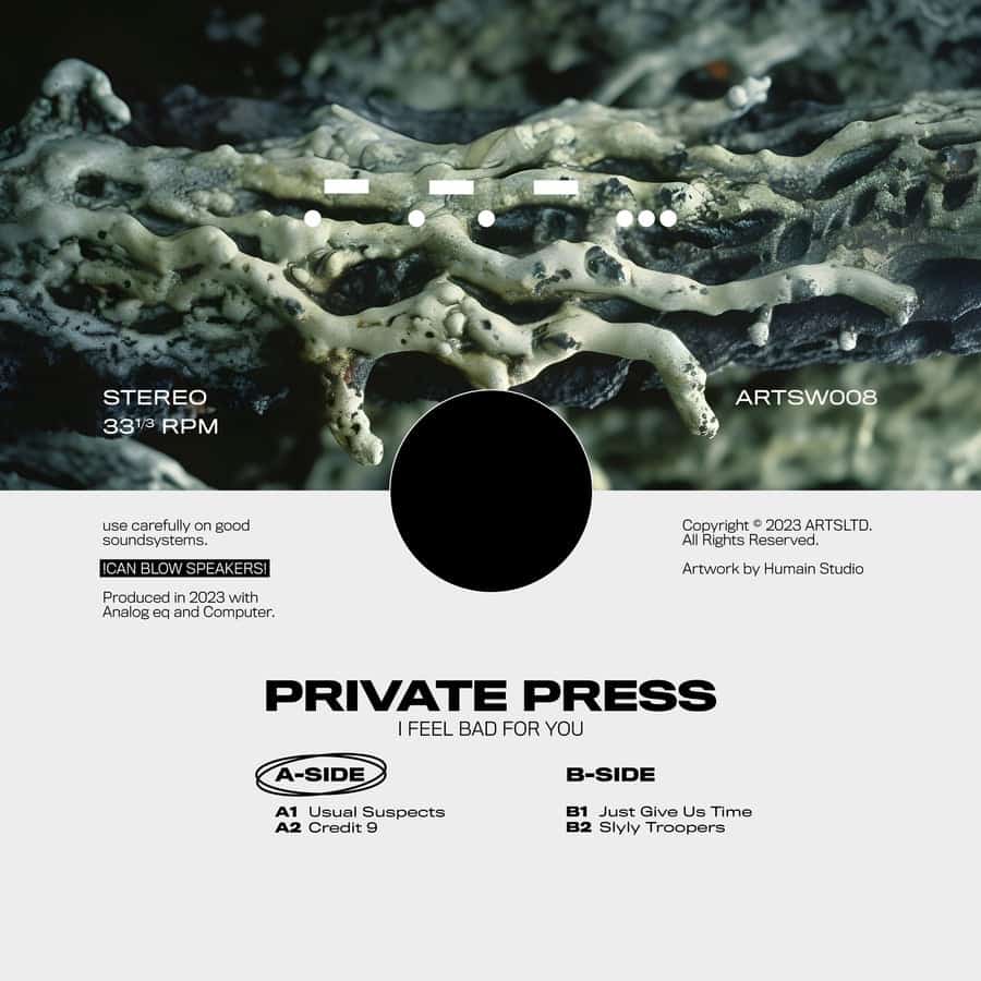 image cover: Private Press - I Feel Bad For You on Arts