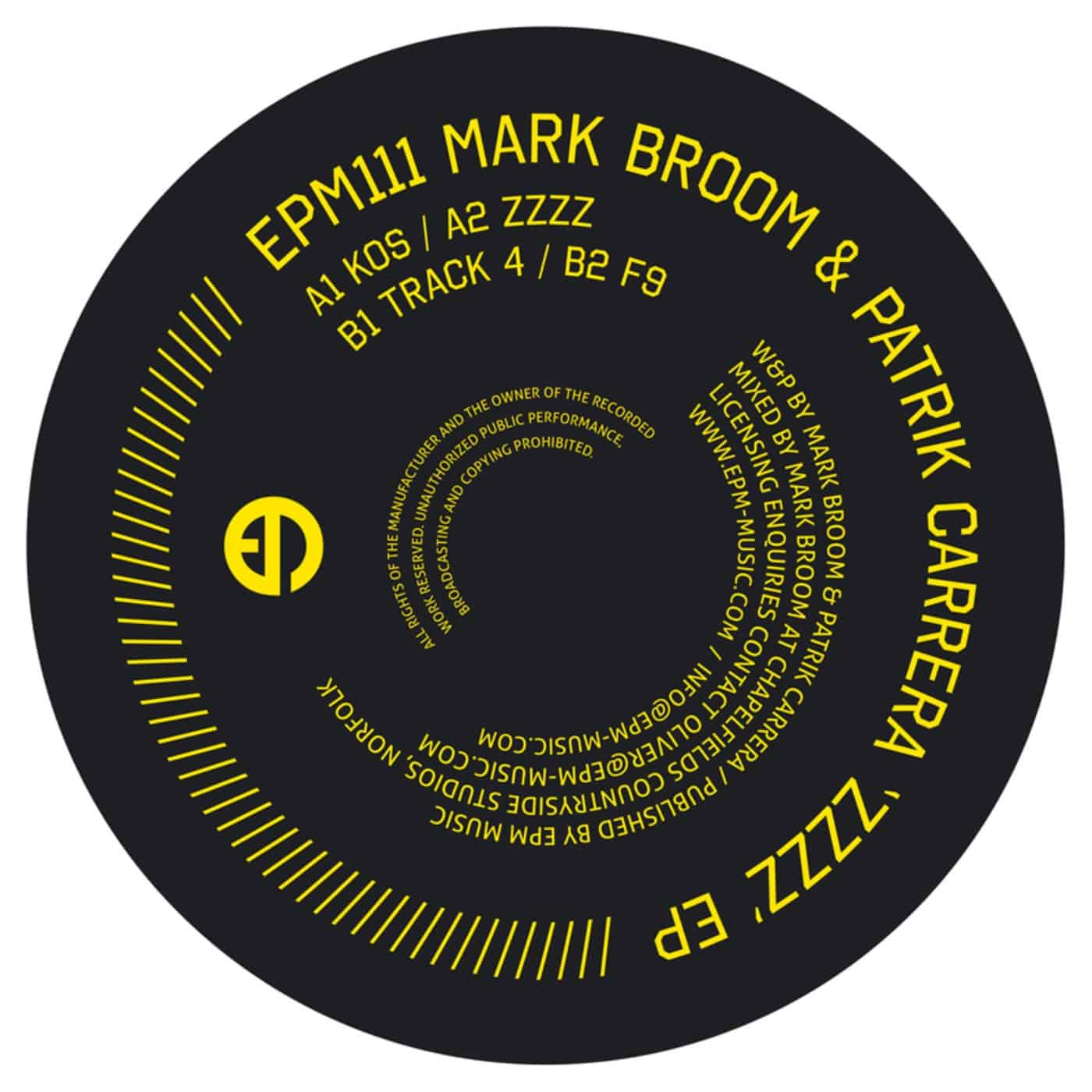 image cover: Mark Broom & Patrik Carrera - ZZZZ EP on ePM Music