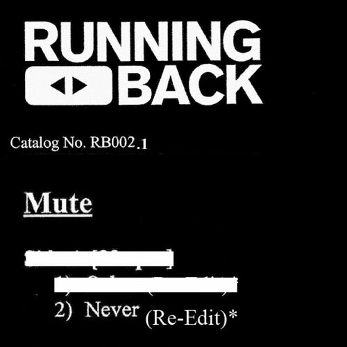 image cover: MUTE - Never (Gerd Janson Edit) on Running Back