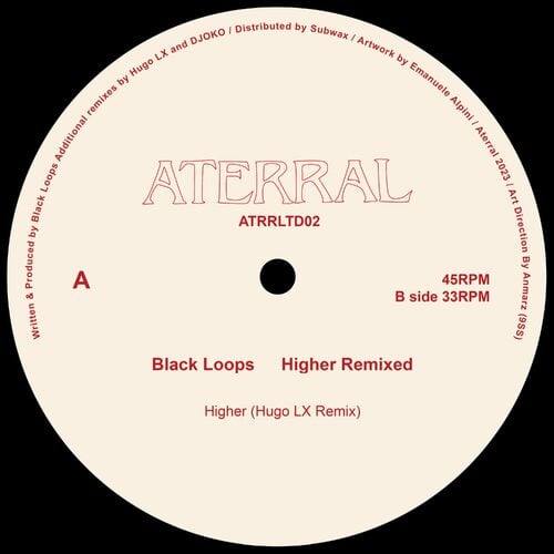 image cover: Black Loops - Higher (Hugo LX Remix) on Aterral