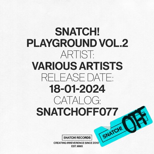 image cover: Various Artists - Snatch! Playground, Vol. 2 on Snatch! Records