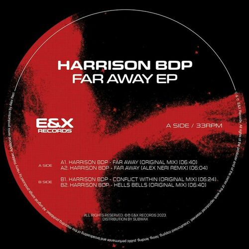 image cover: Harrison BDP - Far Away EP on E&X Records