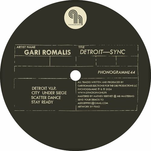 image cover: Gari Romalis - Detroit-Sync on Phonogramme