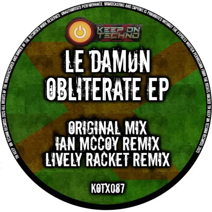Cover Image: LE-DAMØN - Obliterate EP on Keep On Techno X