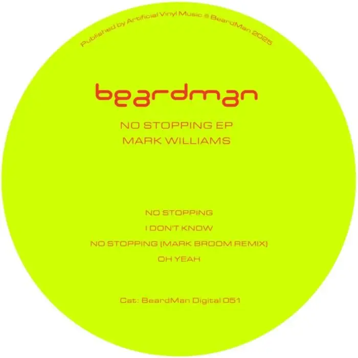 Cover Image: Mark Williams - No Stopping EP on Beard Man