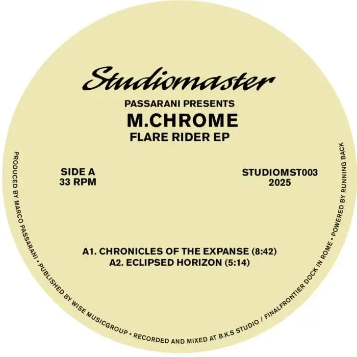 Cover Image: Passarani, M.Chrome - presents M.Chrome - Flare Rider on Studiomaster