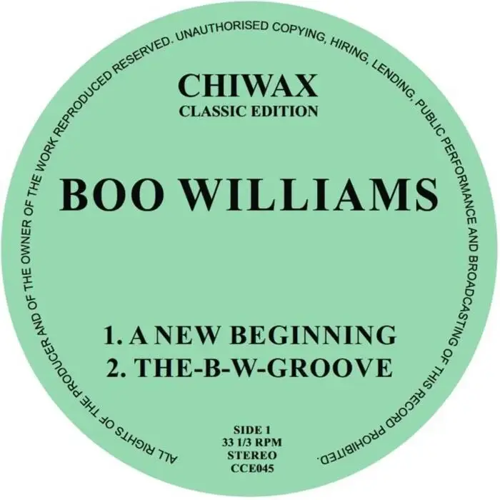 Cover Image: Boo Williams - A New Beginning on Chiwax