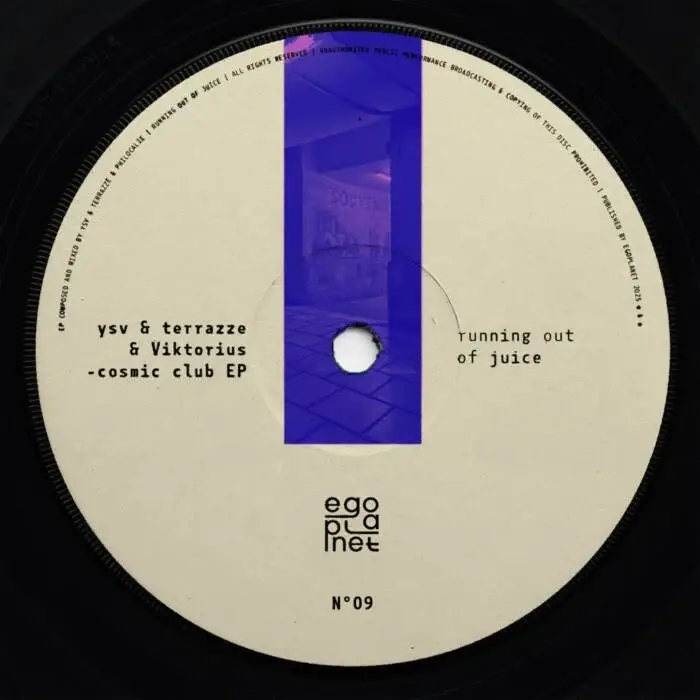 Cover Image: YSV, Viktorius, Terrazze - Running Out Of Juice (ahhhh) on Egoplanet Records