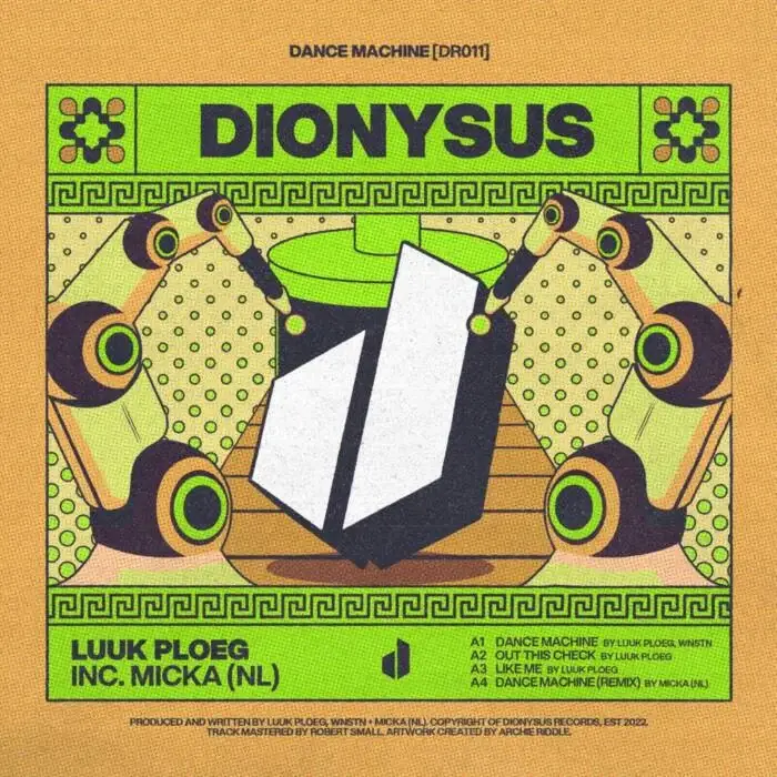 Cover Image: Luuk Ploeg, WNSTN (NL) - Dance Machine EP on Dionysus Records