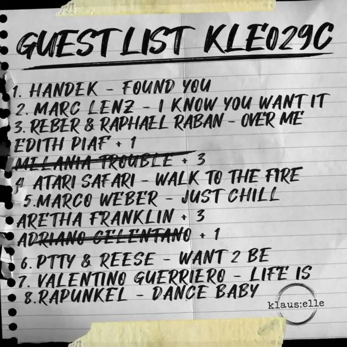Cover Image: VA - Guestlist 04 on klaus:elle