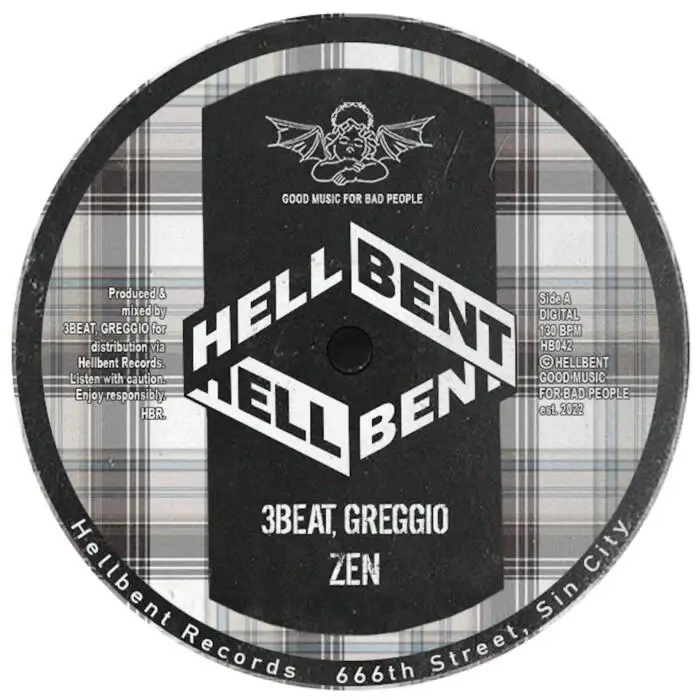 Cover Image: 3Beat, Greggio - Zen on Hellbent Records