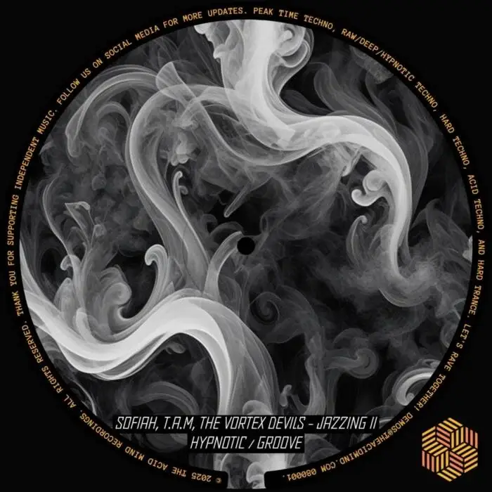 Cover Image: T.A.M, The Vortex Devils, Sofiah - Jazzing II on The Acid Mind Recordings