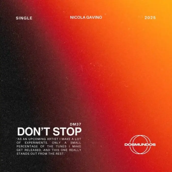 Cover Image: Nicola Gavino - Don't Stop (Original Mix) on DOSMUNDOS