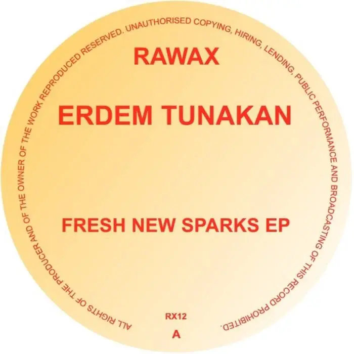 Cover Image: Erdem Tunakan - Fresh New Sparks on Rawax