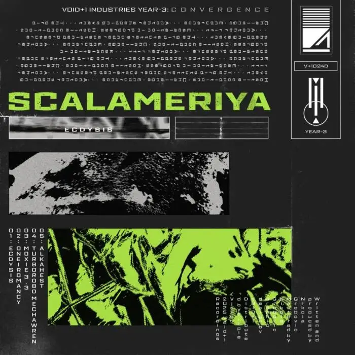 Cover Image: Scalameriya - Ecdysis on Void+1 Recordings