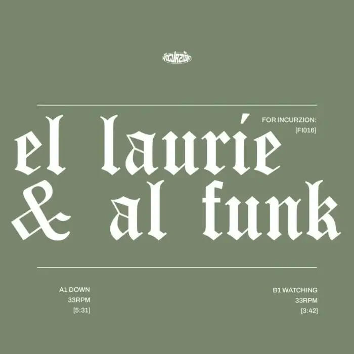 Cover Image: Al Funk, El Laurie - El Laurie & Al Funk For Incurzion: on Incurzion Audio