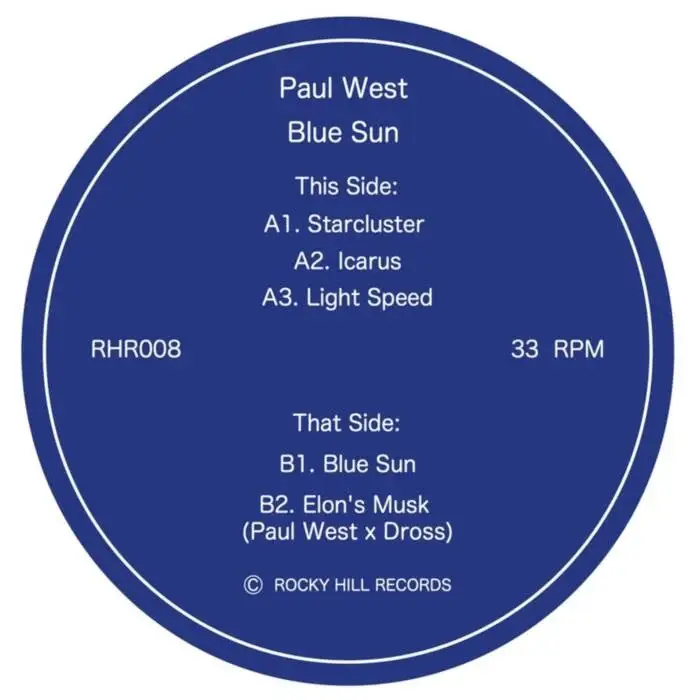 Cover Image: Paul West, Dross - Blue Sun on Rocky Hill