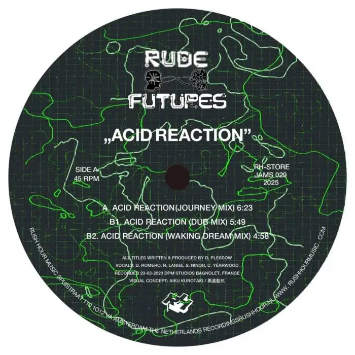 Cover Image: Danilo Plessow, Rude Futures - Acid Reaction on Rush Hour