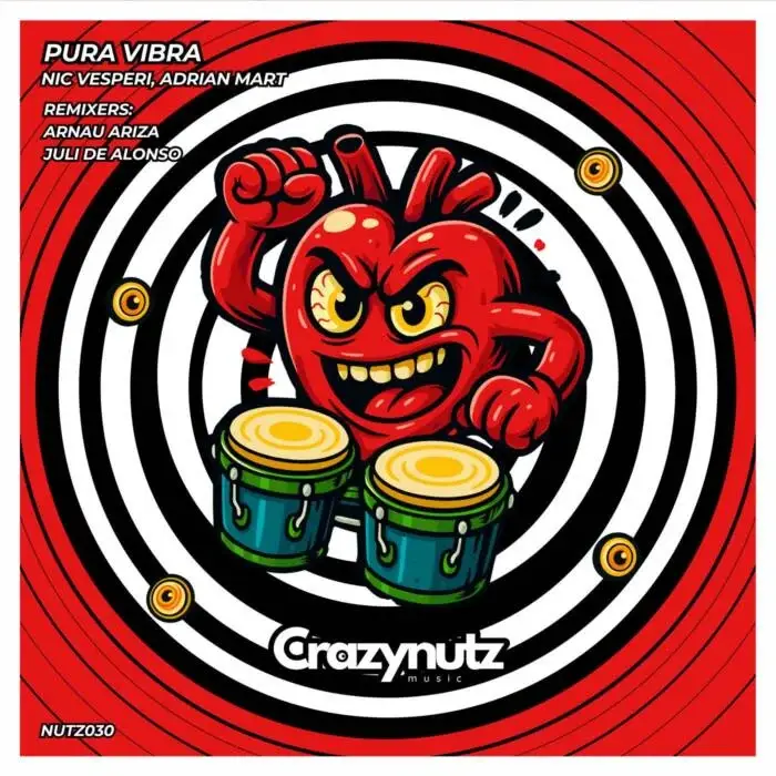 Cover Image: Adrian Mart, Nic Vesperi - Pura Vibra on Crazy Nutz Music