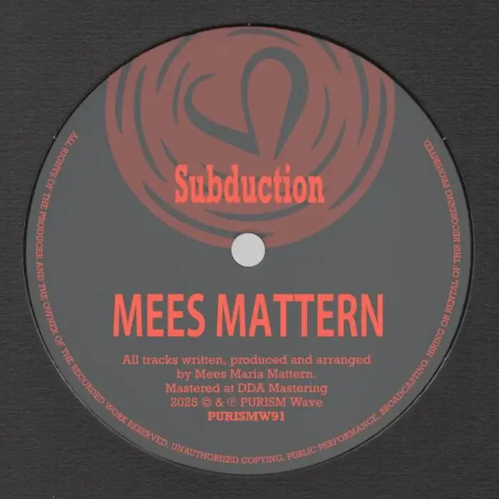 Cover Image: Mees Mattern - Subduction on PURISM Wave