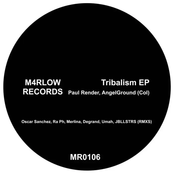 Cover Image: Paul Render, AngelGround (Col) - Tribalism EP on M4rlow Records