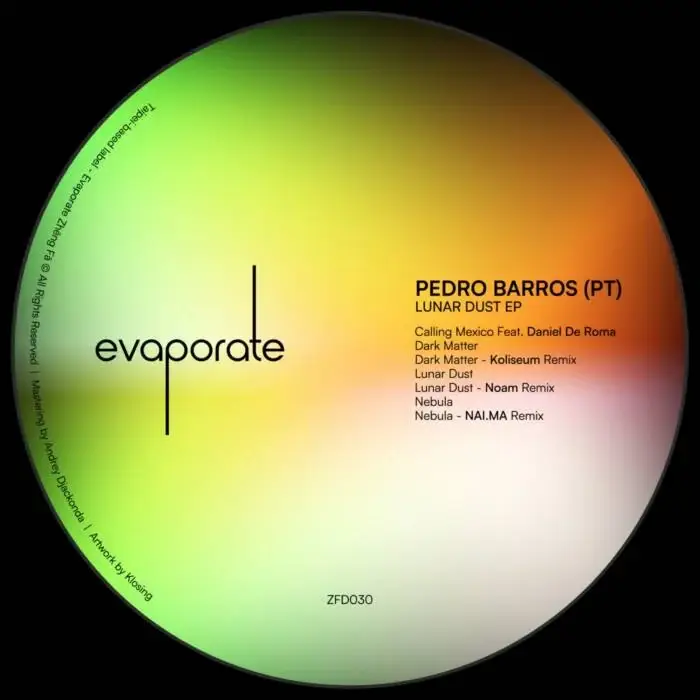 Cover Image: Pedro Barros, Daniel De Roma - Lunar Dust on Evaporate 蒸發