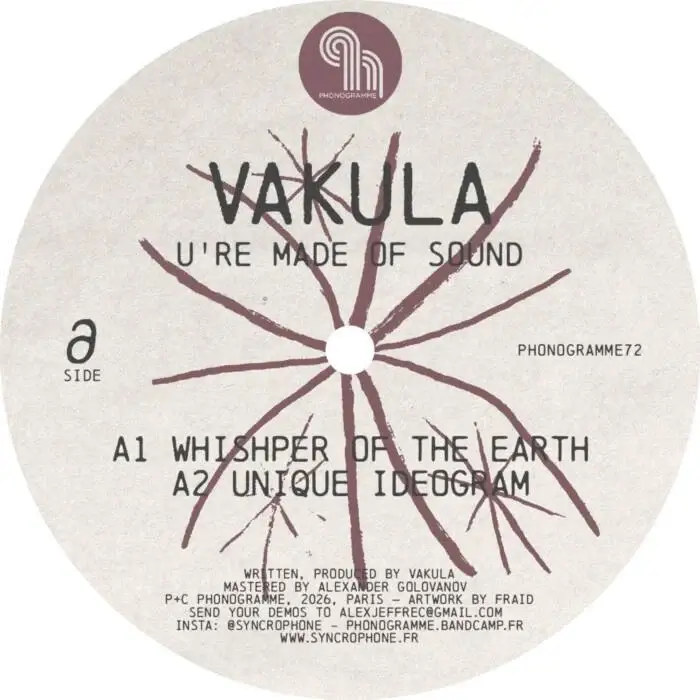 Cover Image: Vakula - U're Made Of Sound on Phonogramme