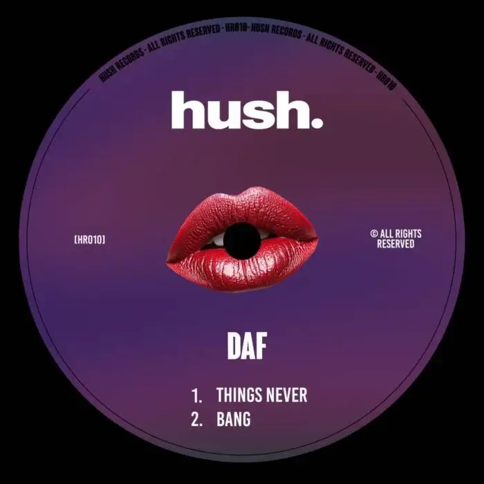 Cover Image: DAF (NL) - Things Never EP on Hush.