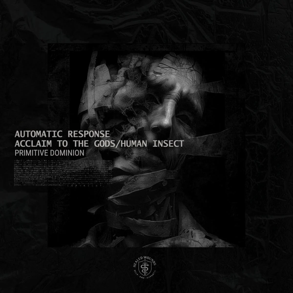Cover Image: Automatic Response, Acclaim To The Gods, Human Insect - Primitive Dominion on Healed Wounds