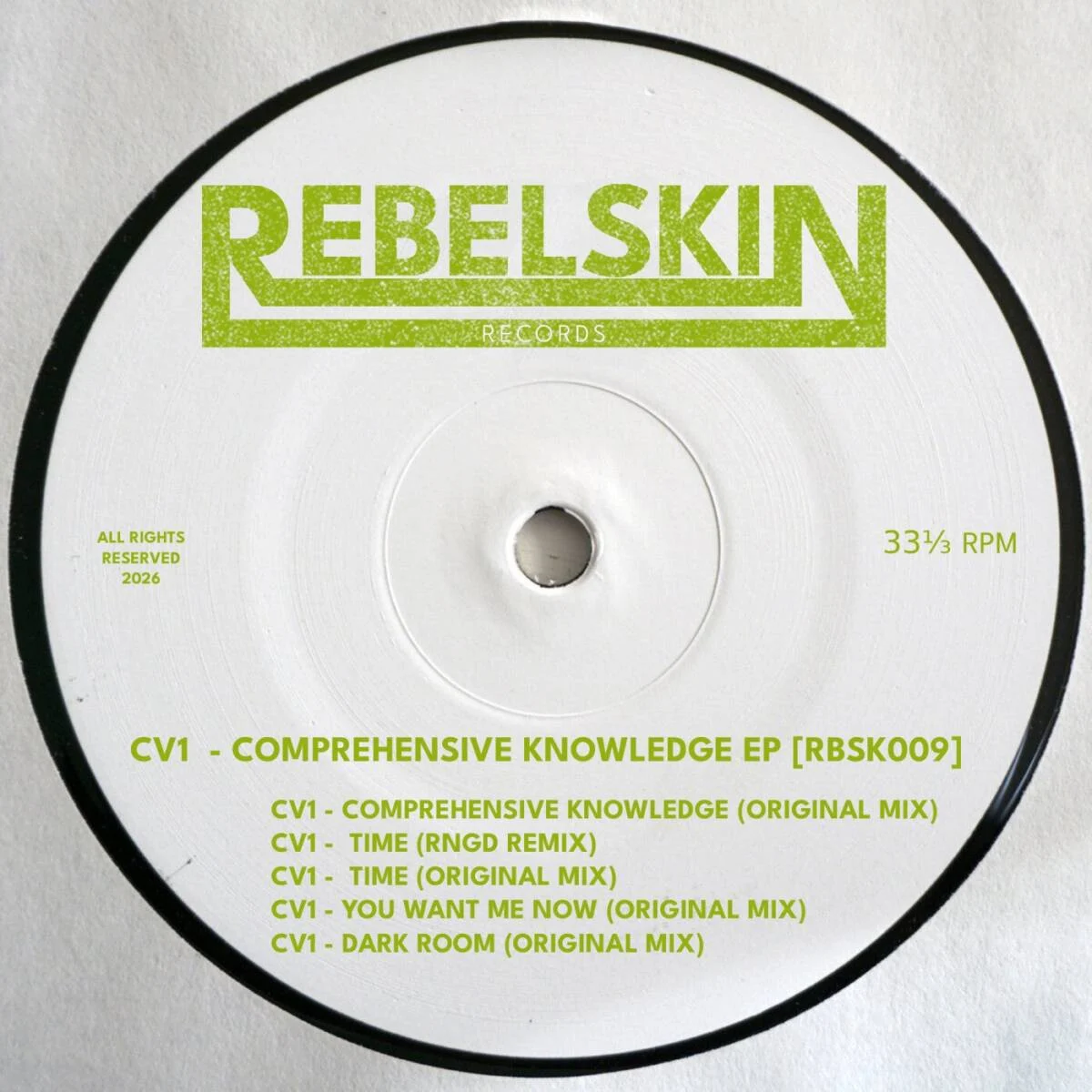 Cover Image: CV1 - Comprehensive Knowledge EP on REBELSKIN RECORDS
