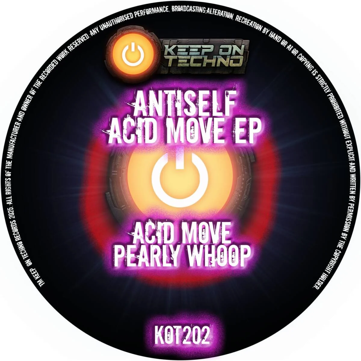 Cover Image: Antiself - Acid Move EP on Keep On Techno Records