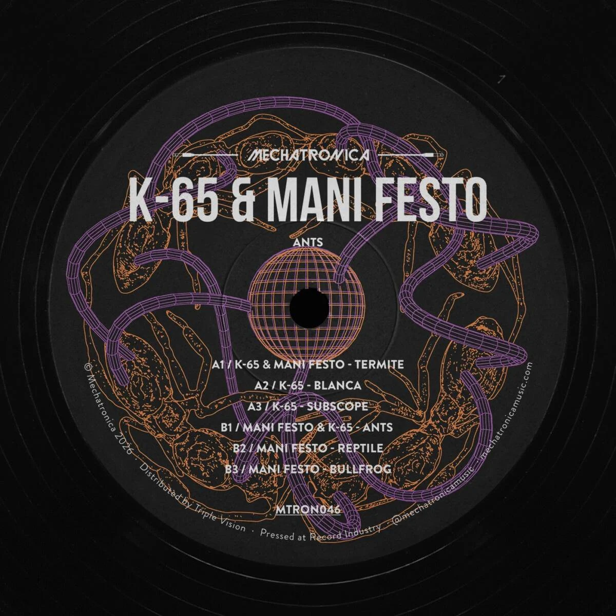 Cover Image: Mani Festo, K-65 - Ants on Mechatronica Music