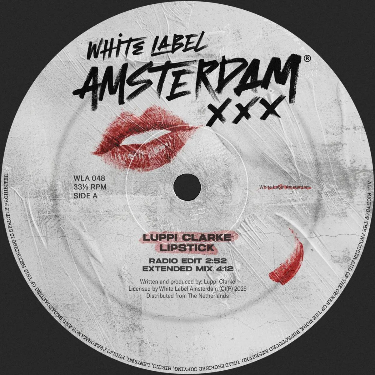 Cover Image: Luppi Clarke - Lipstick on White Label Amsterdam