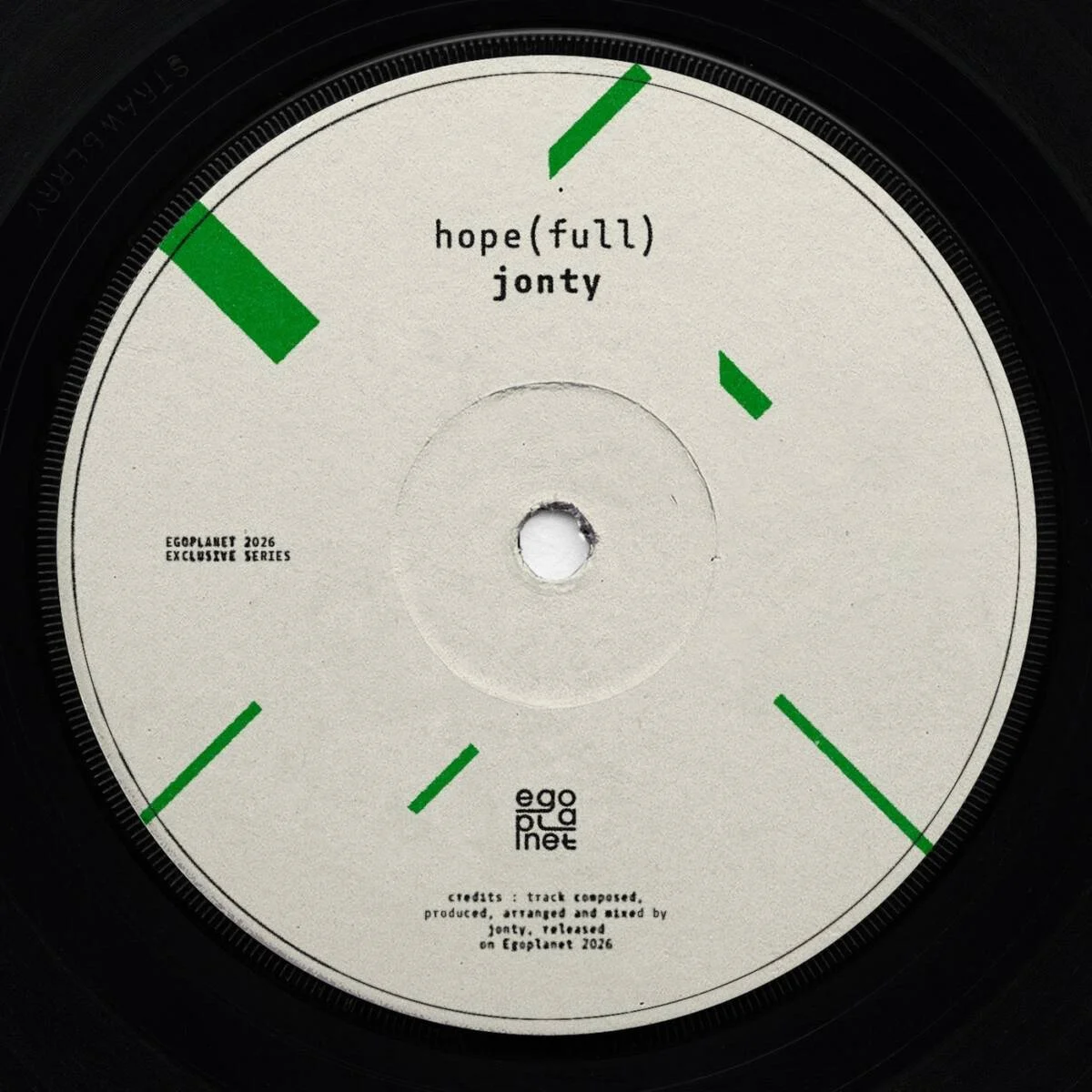 Jonty – Hope(full) on Egoplanet Records