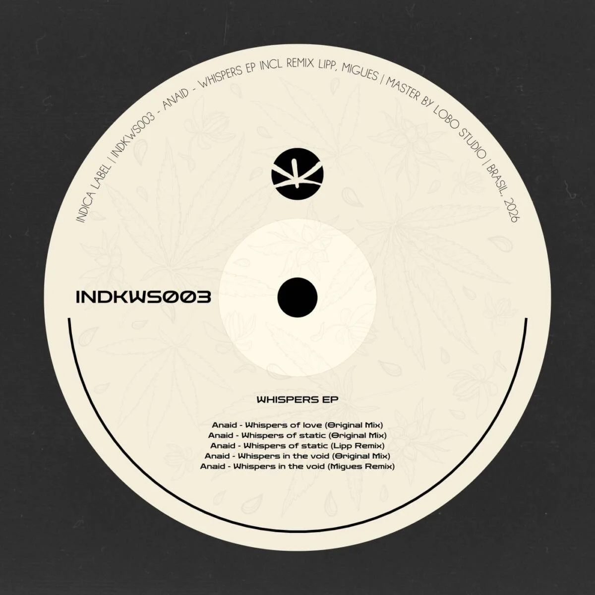 Cover Image: Anaid - Whispers on Indica Label