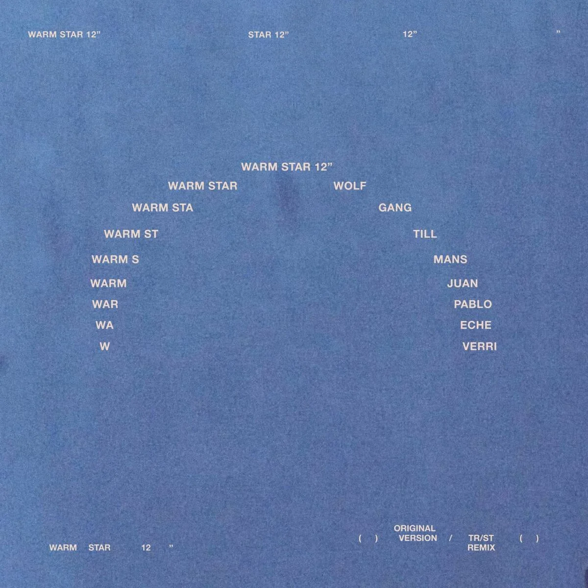 Wolfgang Tillmans, Juan Pablo Echeverri – Warm Star on Fragile